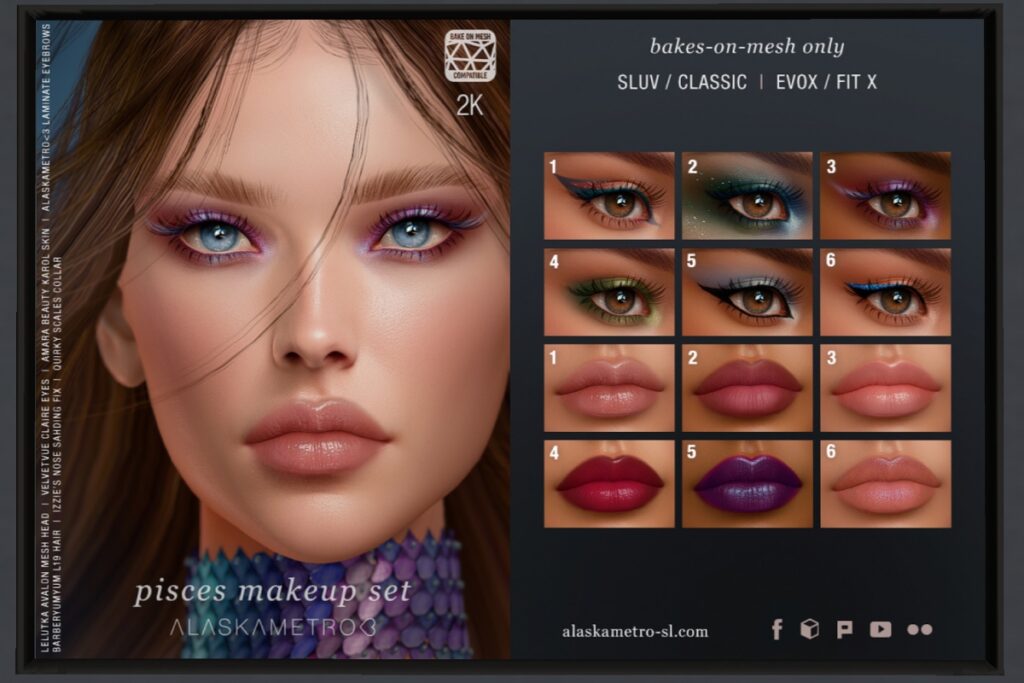 Pisces Makeup Set - BOM/EvoX, L$200