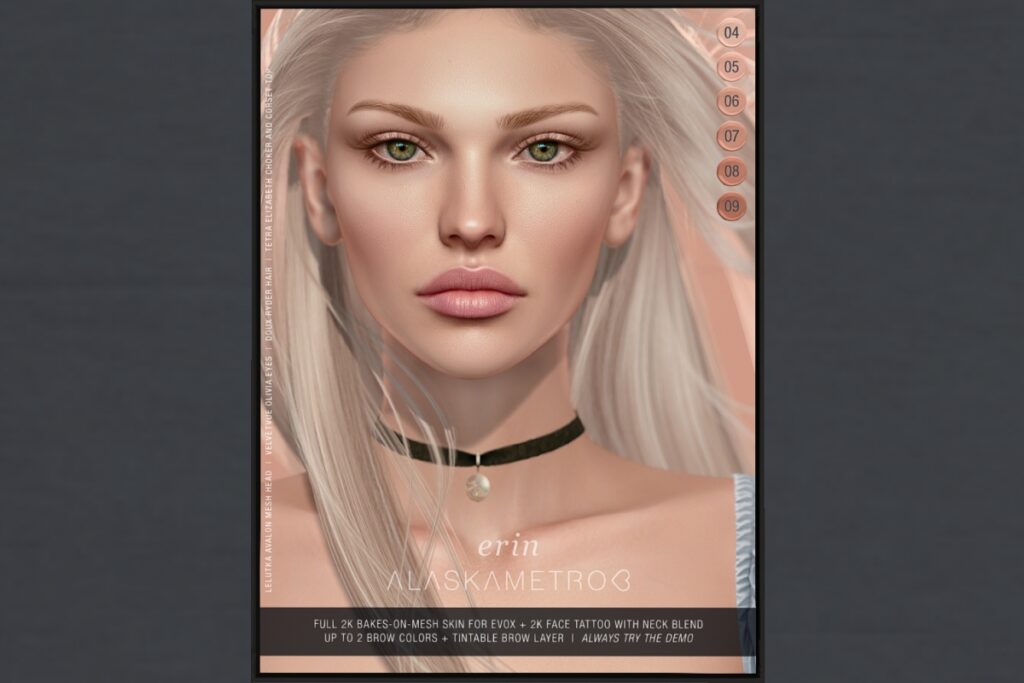 Erin Skin - EvoX, L$250 each