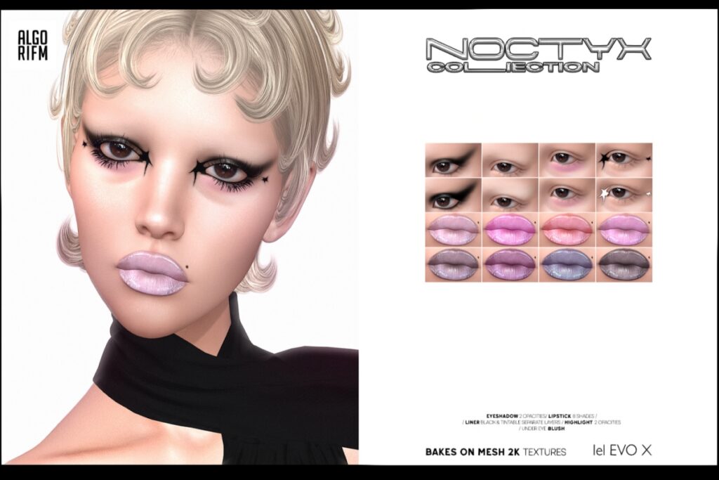 Noctyx Makeup Collection - EvoX, L$120 each/L$240 FP