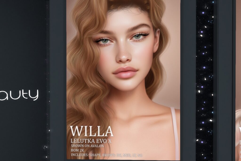 Willa Skin - EvoX, L$849 each/L$2999 FP