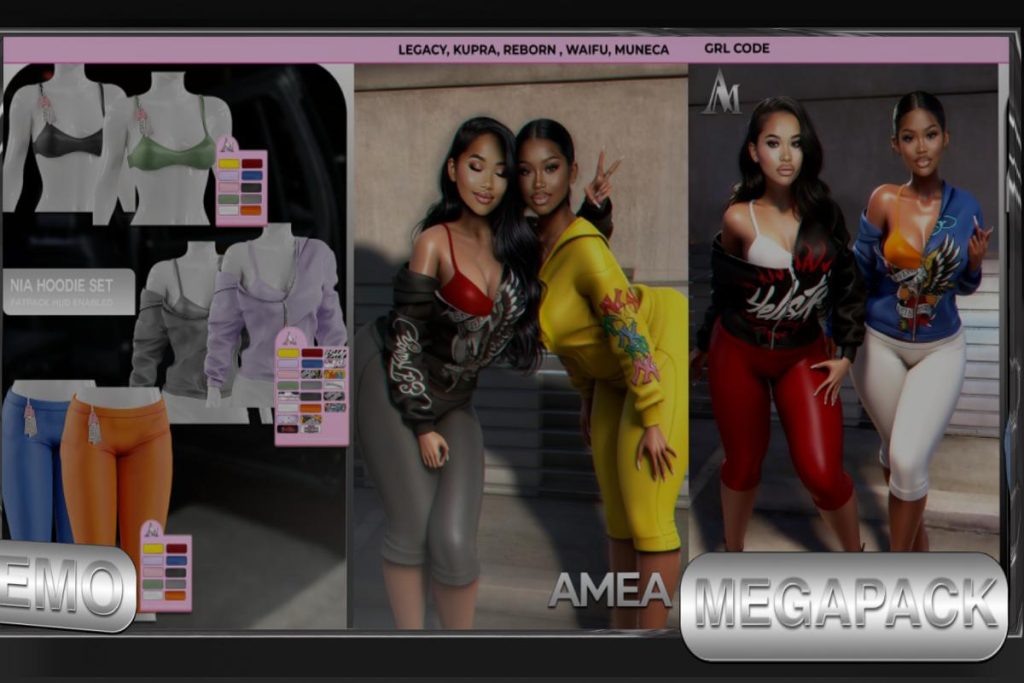 Nia Bra &amp; Pants - Inithium/Legacy/Reborn/Yentements/+mods, L$350 each/L$1111 MP