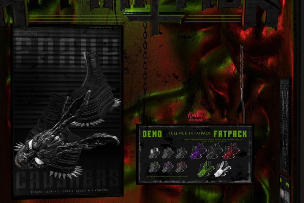 Frank Crushers - Legacy/MaitreyaX/Reborn, L$349 each/L$1899 FP