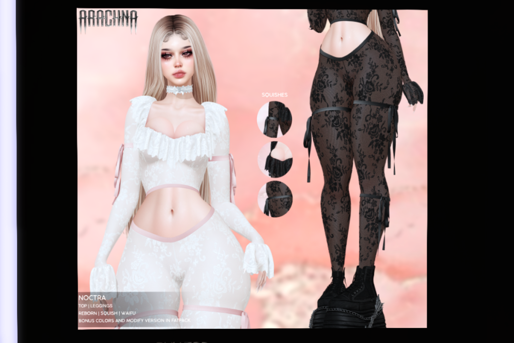 Noctra Top and Leggings - Reborn/+mods, L$299 each/L$999 each FP
