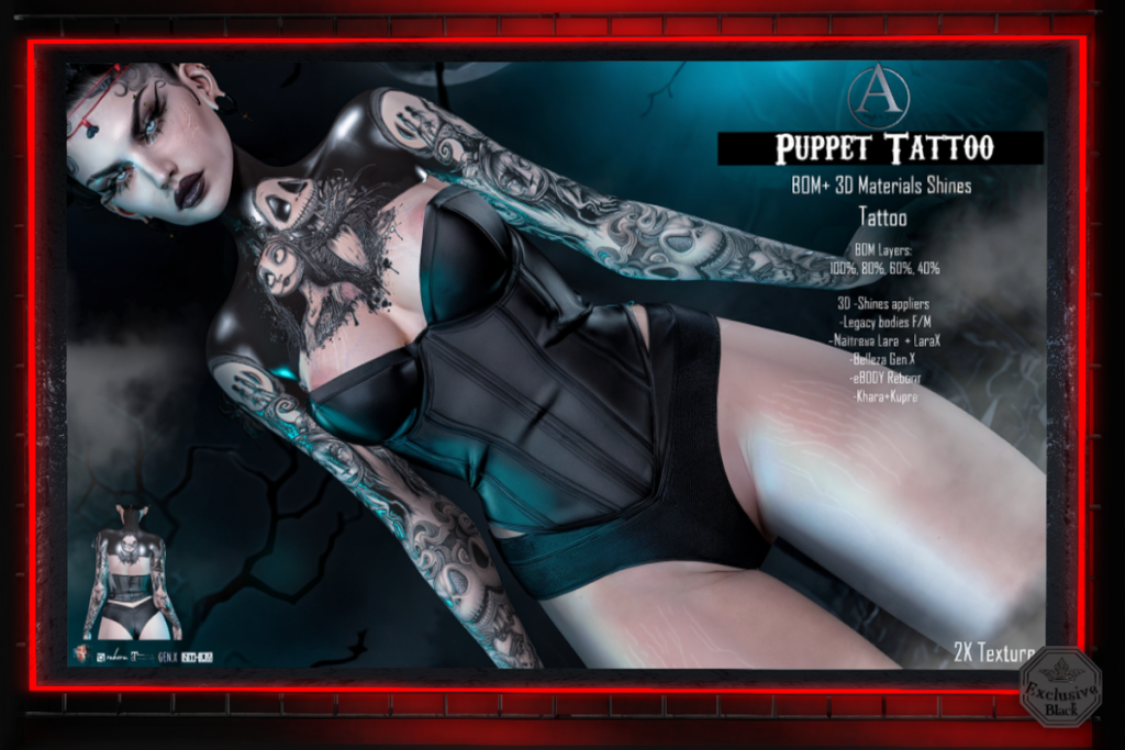 Puppet Tattoo - BOM, L$369