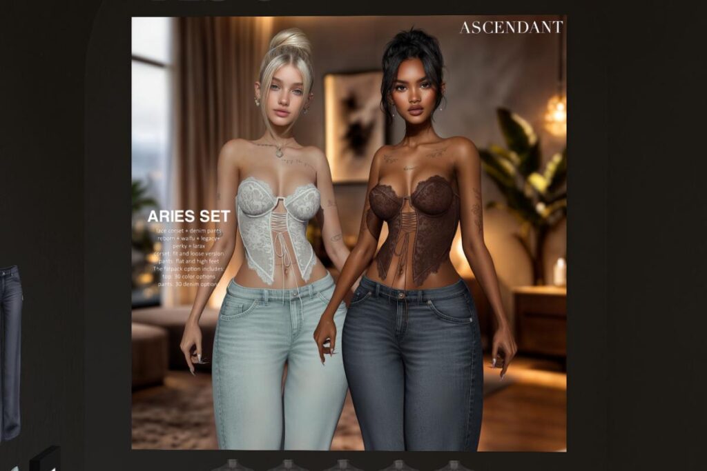 Aries Top and Pants - Legacy/MaitreyaX/Reborn/+mods, L$275 each/L$1150 each FP