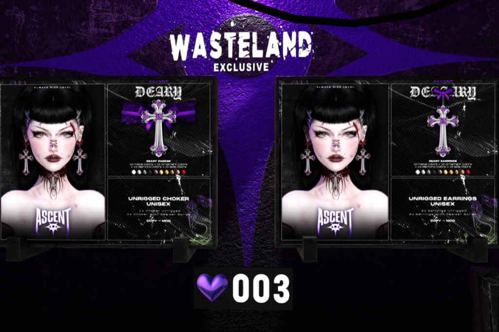 Deary Choker and Earrings, L$299 each