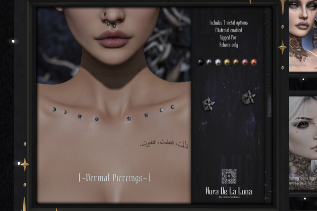 Dermal Piercings - Reborn, L$350