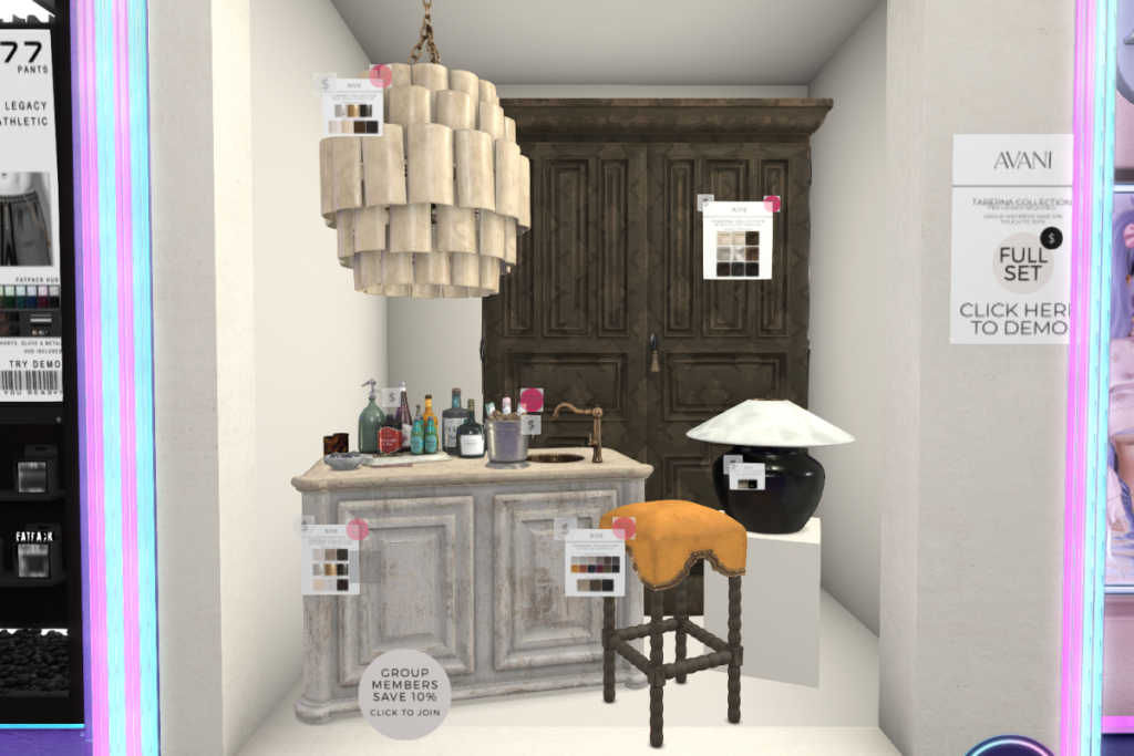 Taberna Collection, L$180-L$449 each