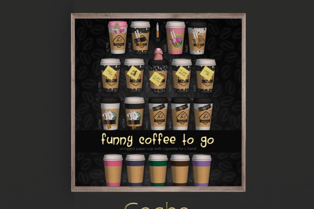 Funny Coffee To Go, L$75 per pull