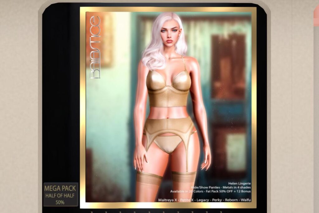 Shai Suit &amp; Helen Lingerie - Legacy/MaitreyaX/Reborn/+mods, L$188 each/L$1888 each FP