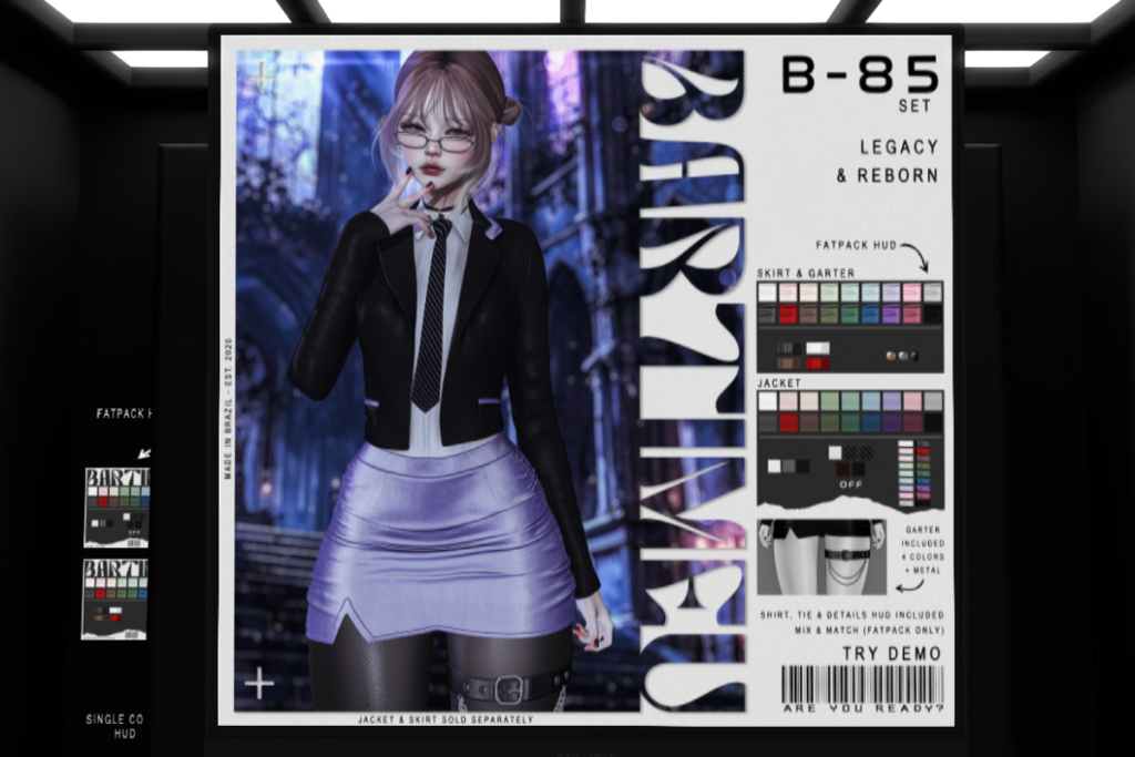 B-85 Jacket and Skirt - Legacy/Reborn, L$300 each/L$2000-L$2500 each FP