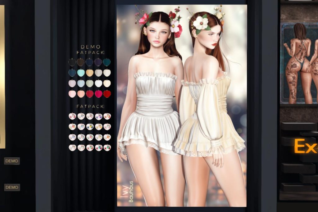 Ivy Dress &amp;  Ivy Headpiece - Legacy/MaitreyaX/Reborn/+mods, L$199-L$299 each/L$1699-L$1899 each FP