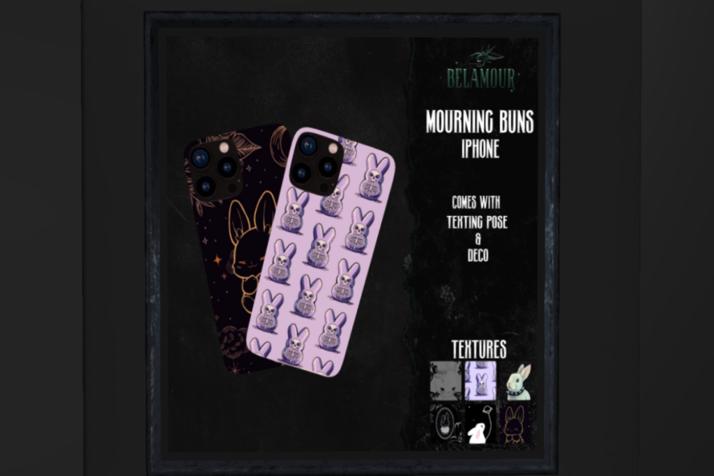 Mourning Buns iPhone Holdable and Decor, L$150