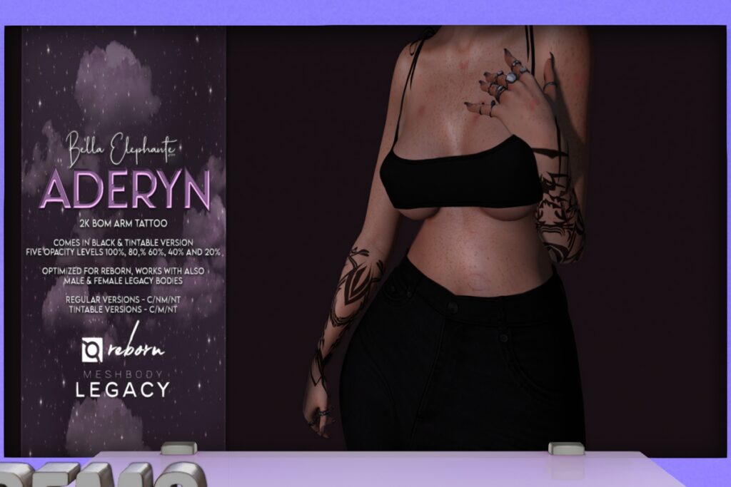 Aderyn Tattoo - Legacy F+M/Reborn, L$200