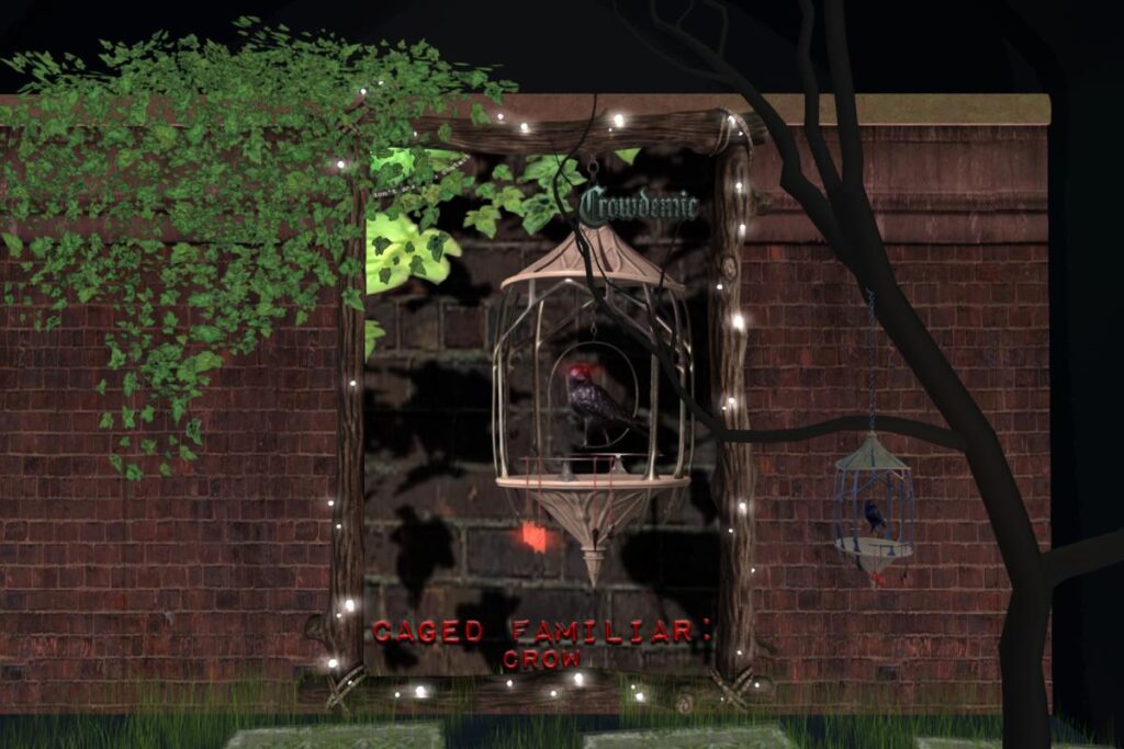 Caged Familiar: Crow, L$299