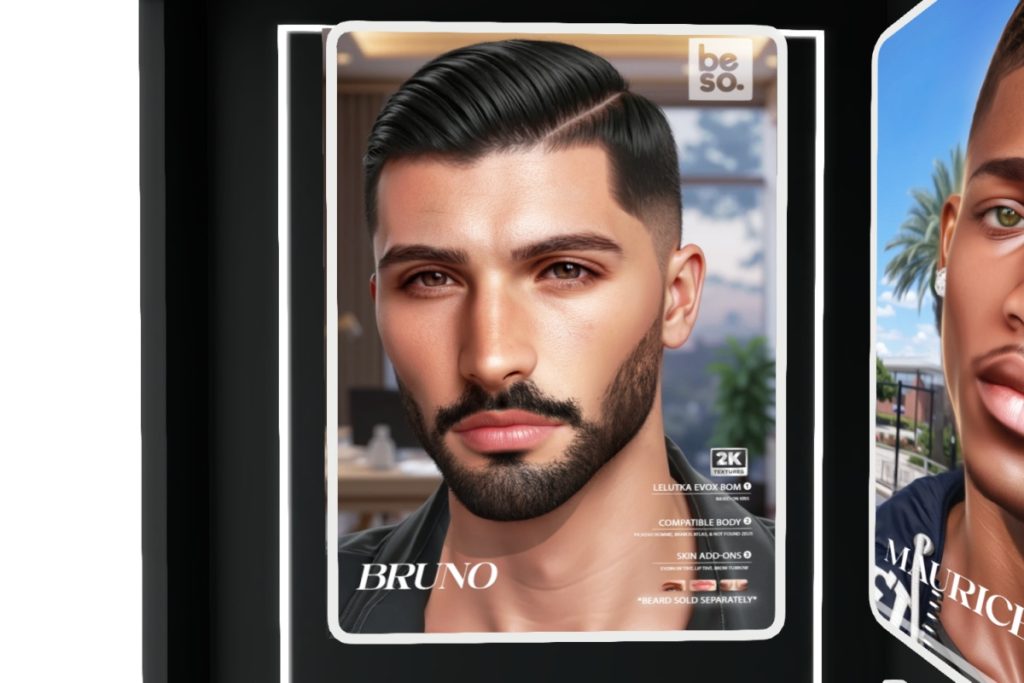 Bruno Skin - EvoX, L$899 each/L$199 FP