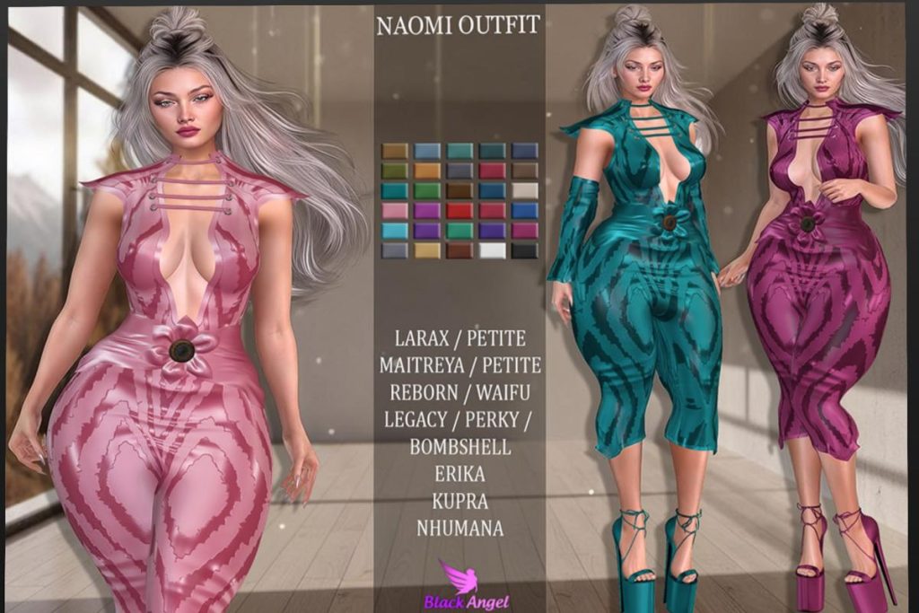 Naomi Outfit - Erika/Inithium/Legacy/Maitreya/Nhumana/Reborn/+mods, L$99