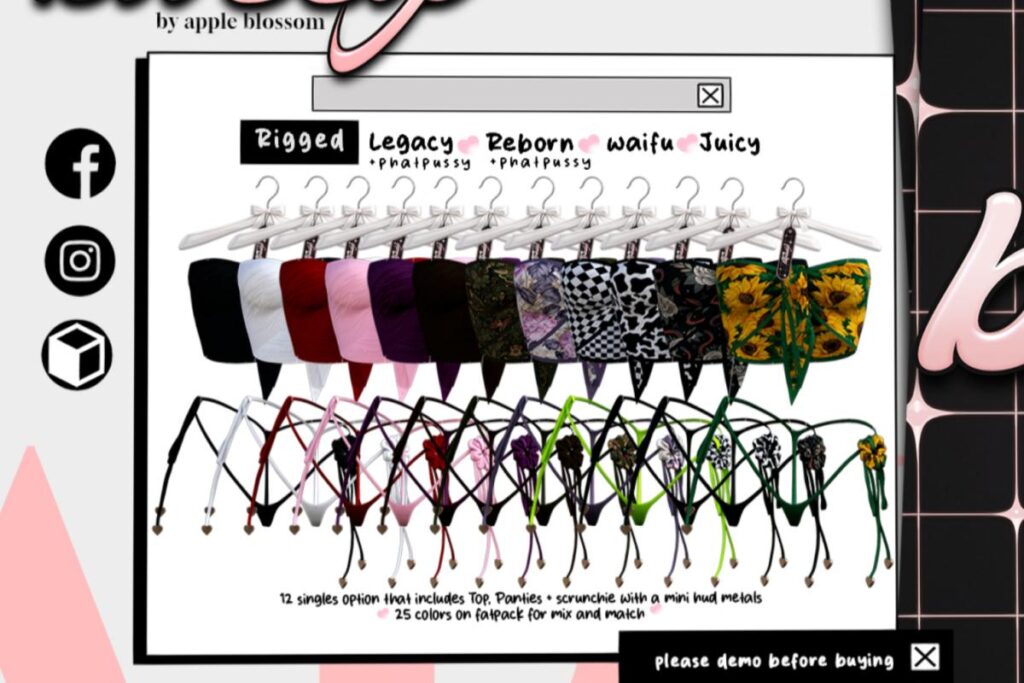 Aniel Set - Legacy/Reborn/+mods, L$288 each/L$1488 FP