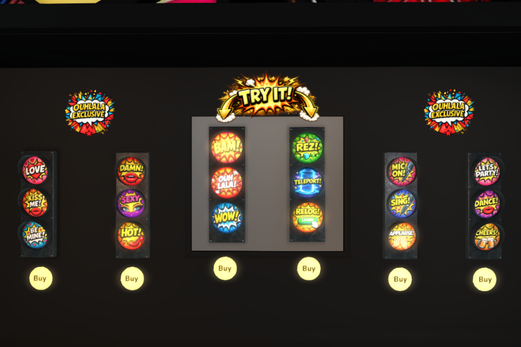 Pop Signal Decor, L$149 each/L$449 FP