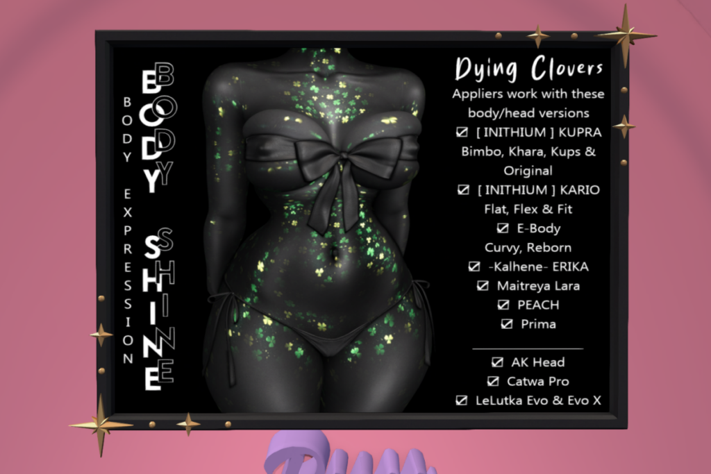Dying Clovers - See ad for fits, L$500