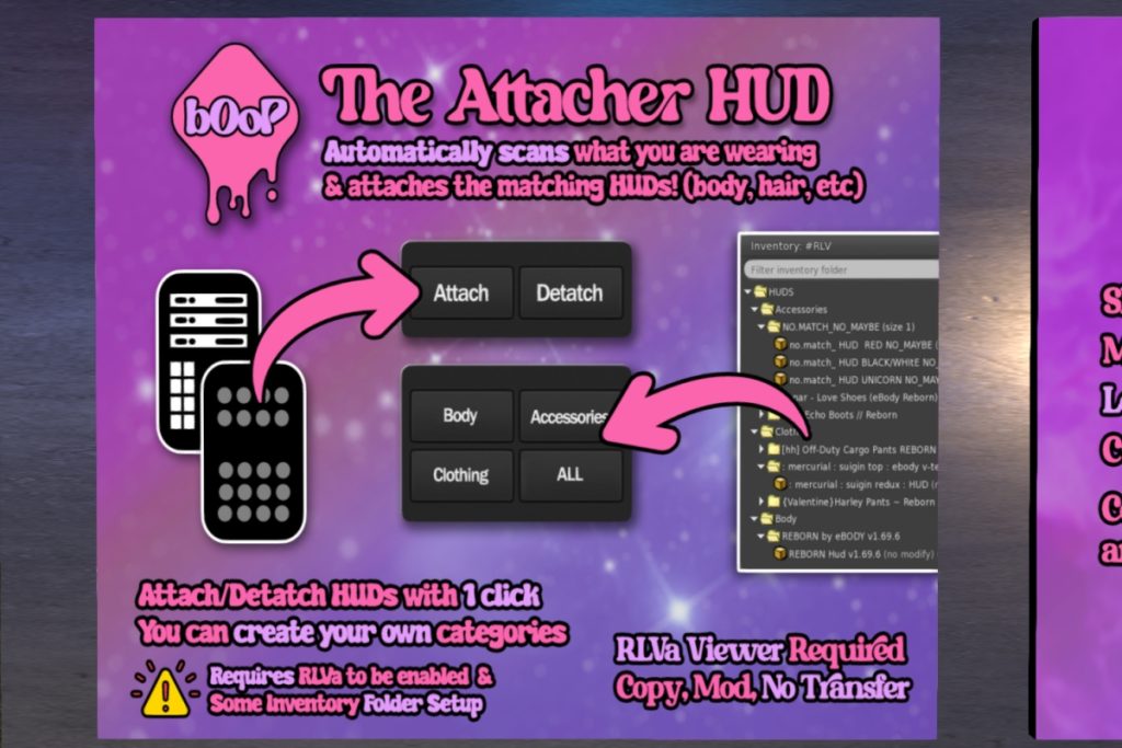 The Attacher HUD, L$150