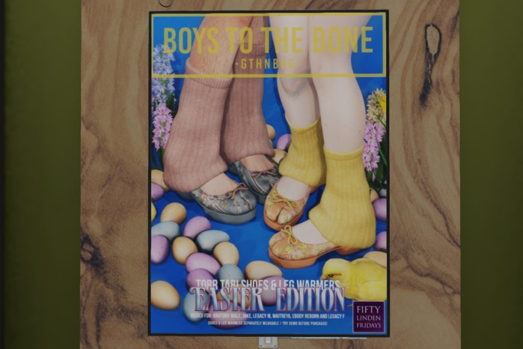 Tabi Shoes &amp; Leg Warmers - Anatomy/Jake/Legacy F+M/Maitreya/Reborn	<a href="http://maps.secondlife.com/secondlife/FOXCITY/104/148/30" target="_blank">Teleport</a>