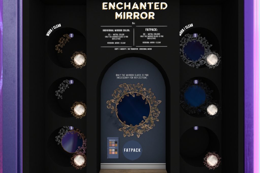 Enchanted Mirror, L$189 each/L$489 FP