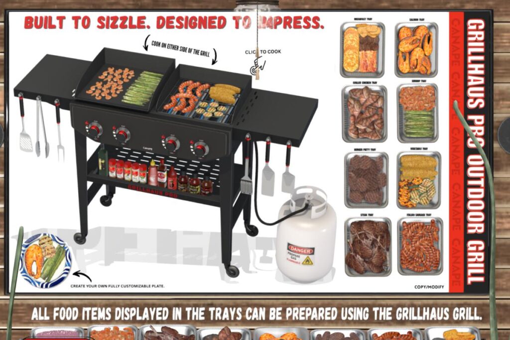 GrillHause Pro Outdoor Grill, L$1399