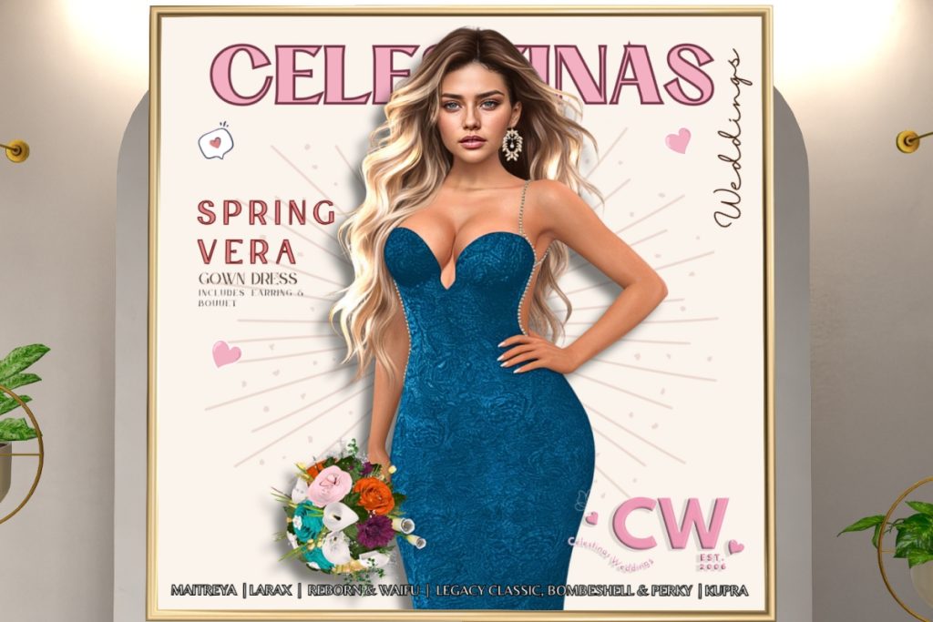 Spring Vera Gown - Inithium/Legacy/Maitreya/Reborn/+mods, L$200 each/L$500 FP