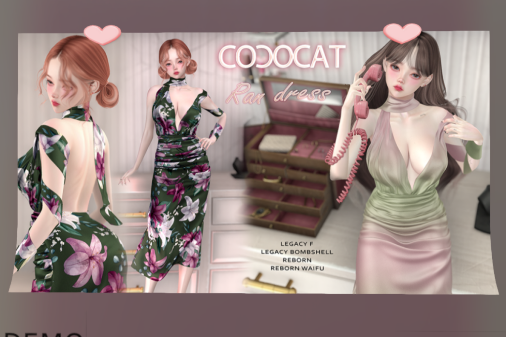 Ran Dress - Legacy/Reborn/+mods, L$290 each/L$1390 FP