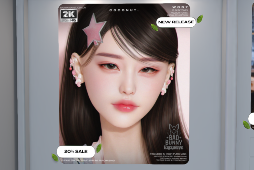 Wony Skin - EvoX/Velour, L$560 each/L$5200 FP