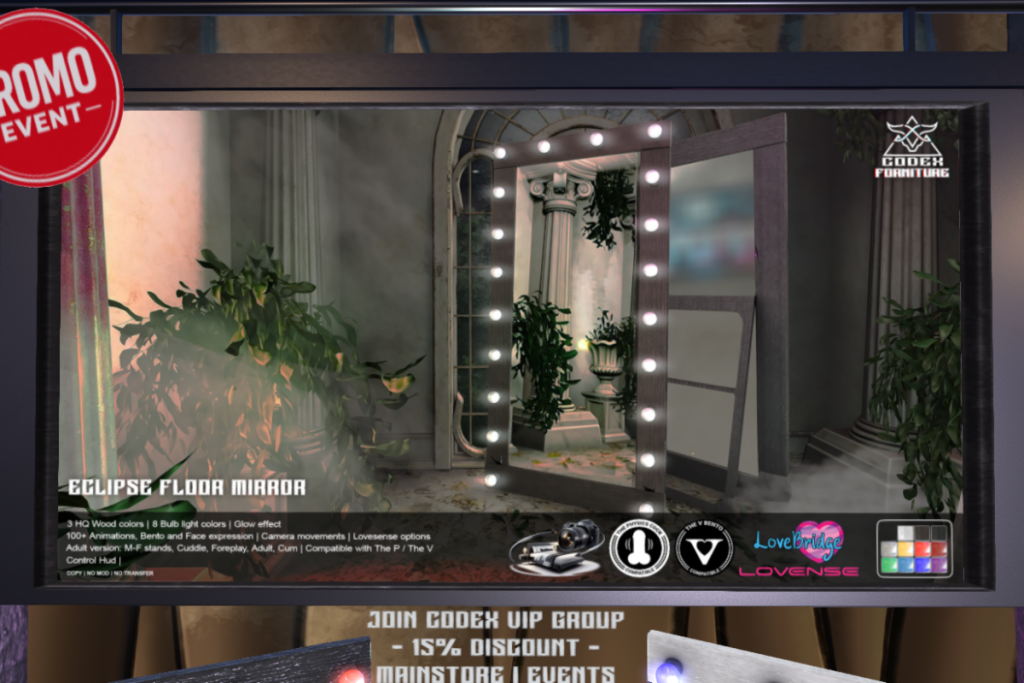 Eclipse Floor Mirror, L$1490