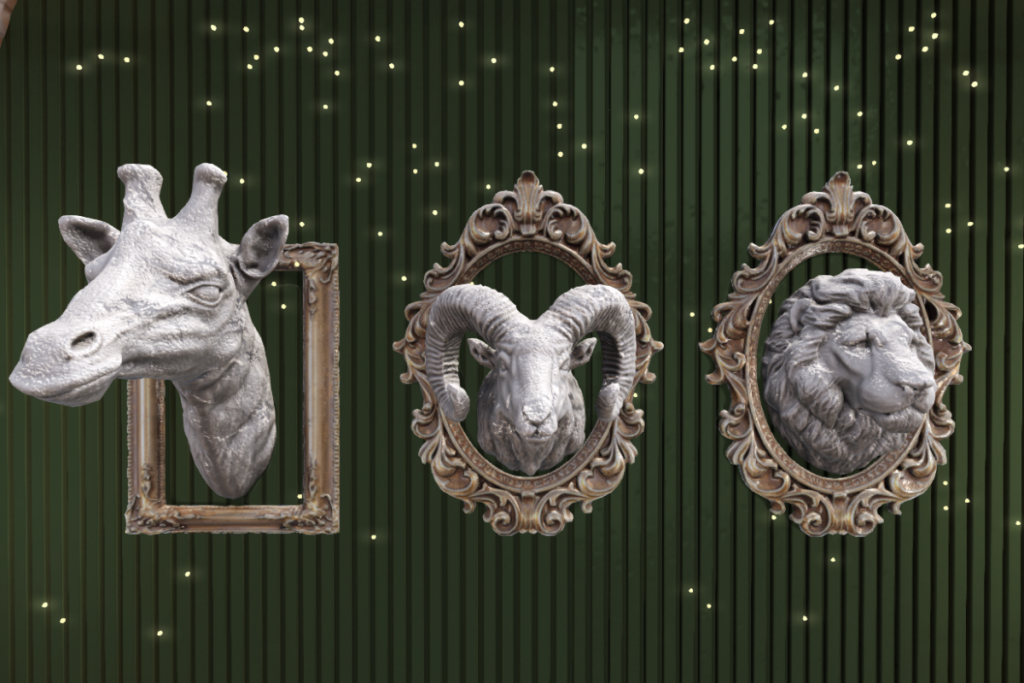 Rafferton, LA, and Lio Framed Busts, L$295 each