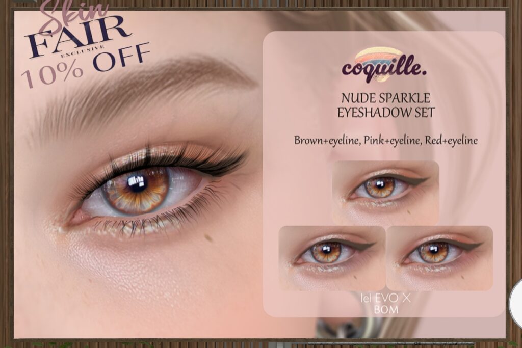 Nude Sparkle Eyeshadow Set - EvoX, L$225