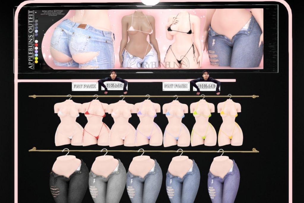 Applebuns Outfit - Legacy/MaitreyaX/Reborn/+mods	<a href="http://maps.secondlife.com/secondlife/CryBunBun/70/132/20" target="_blank">Teleport</a>