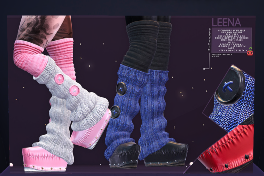 Leena Platforms - Jake/Legacy F+M/MaitreyaX/Reborn, L$249 each/L$1666 FP