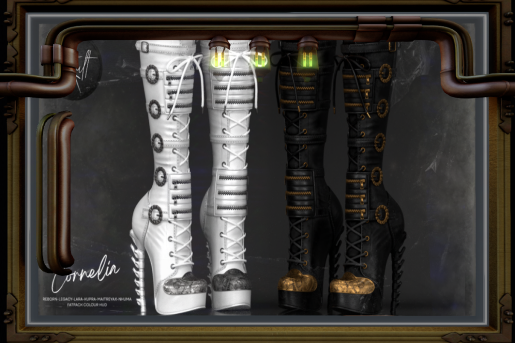 Cornelia Boots - Inithium/Legacy/Maitreya/Nhumana/Reborn/+mods, L$369