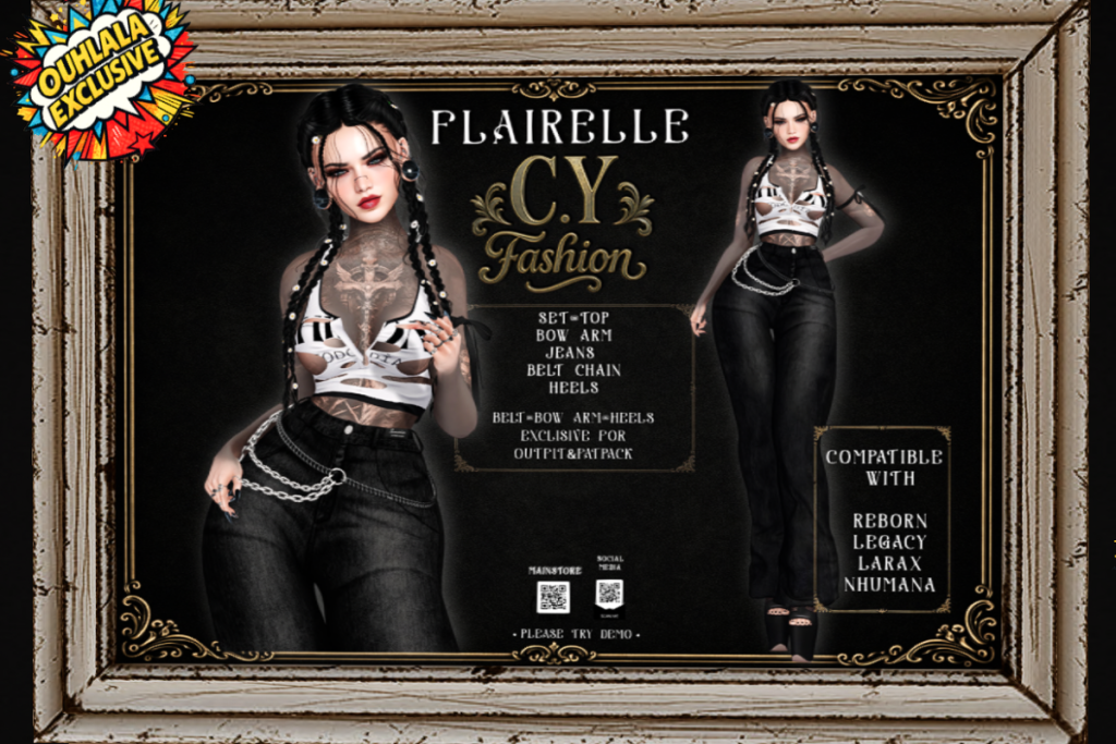 Flairelle Top and Jeans - Legacy/MaitreyaX/Nhumana/Reborn, L$199-L$230 each/L$1799 FP