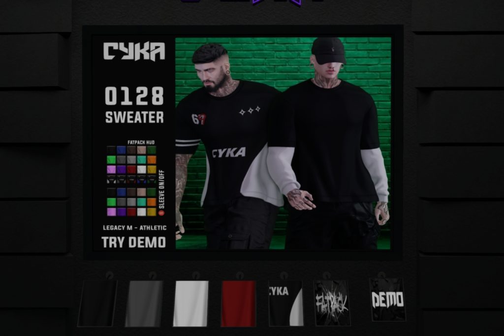 0128 Sweater - Legacy/+mods, L$280 each/L$1499 FP