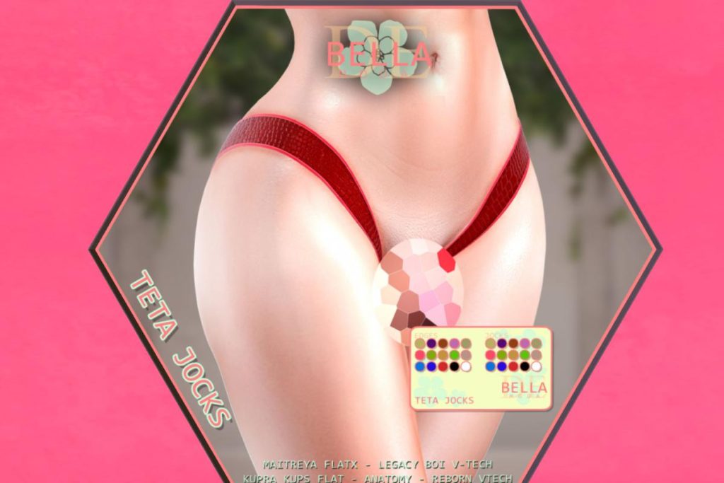 Teta Jocks - Anatomy/Kupra Kups Flat/Legacy Boi V-Tech/Maitreya FlatX/Reborn VTech, L$899