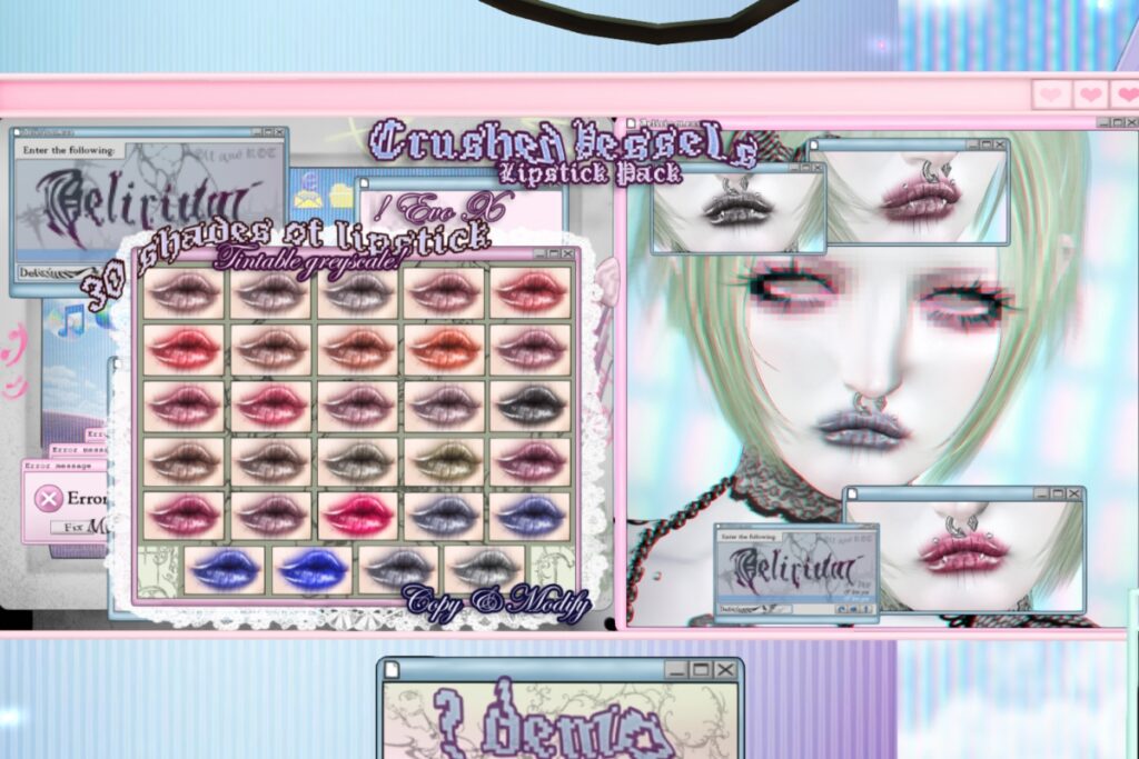 Crushed Vessels Lipstick Pack - EvoX, L$299