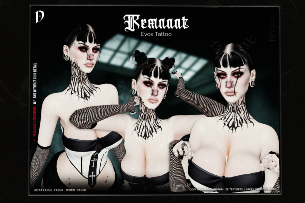 Remnant Tattoo - EvoX, L$275