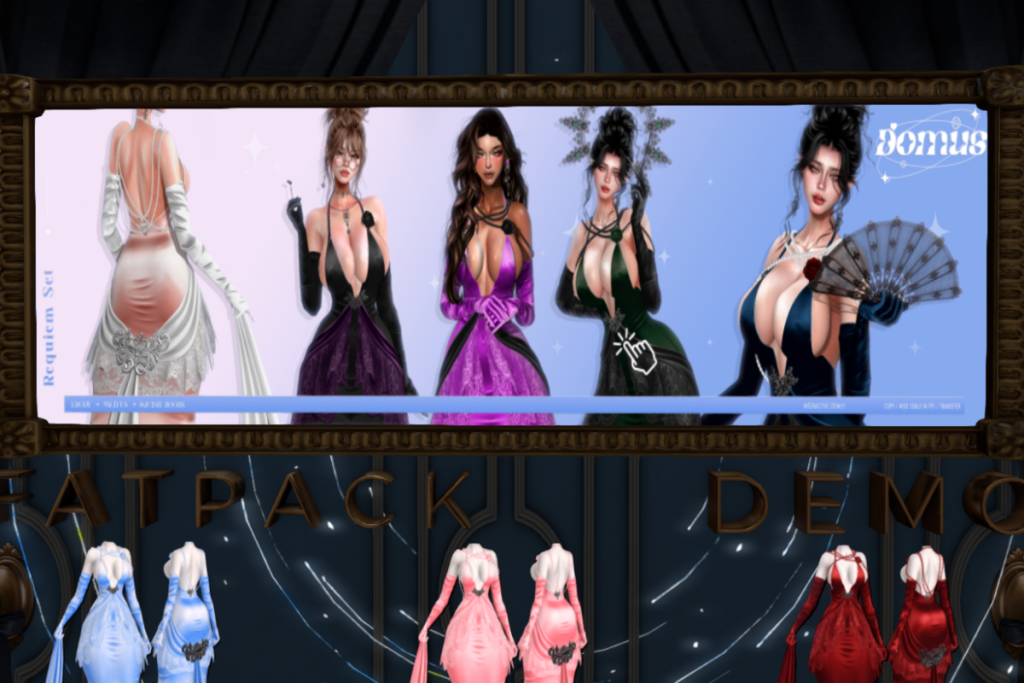 Requiem Set - Reborn/+mods, L$350 each/L$1250 FP