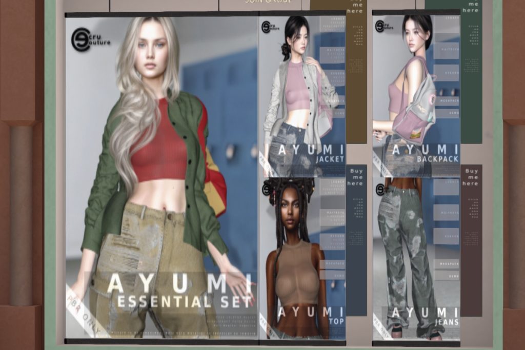 Ayumi Essential Set - GenX/Legacy/MaitreyaX/Reborn/+mods, L$249-$299 each/L$999 MP