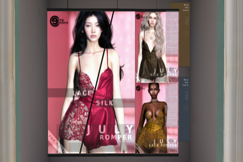 July Romper - Legacy/MaitreyaX/Reborn/+mods, L$299 each/L$599 FP