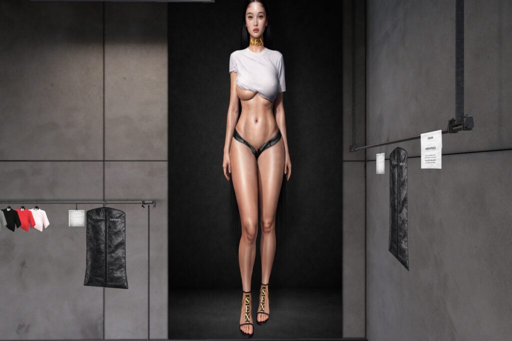 Lifted Crop Top, Exposed Crop Top, &amp; Unbuttoned Micro Shorts - Inithium/Legacy/MaitreyaX/Reborn/Yentements, L$199 each