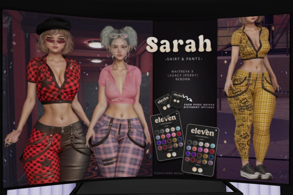 Sarah Shirt &amp; Pants - Legacy/MaitreyaX/Reborn/+mods, L$188 each/L$1188 each FP