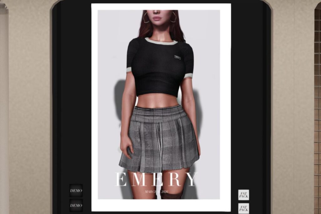 Doggy Contrast Top &amp; Doggy Pleated Skirt - Legacy/MaitreyaX/+mods, L$188 each/L$788 each FP
