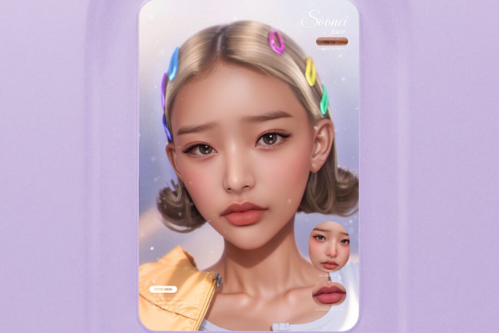 Soonei Face Skin - EvoX, L$800 each/L$2115 FP