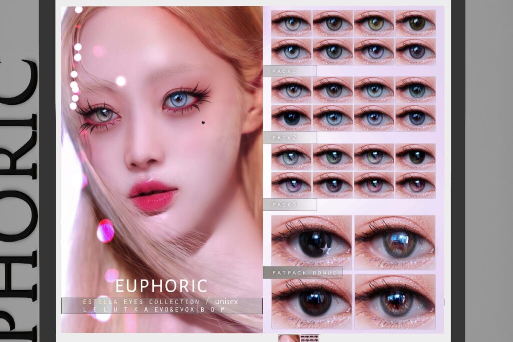 Estella Eyes Collection - Evo/EvoX, L$380 each/L$1100 FP